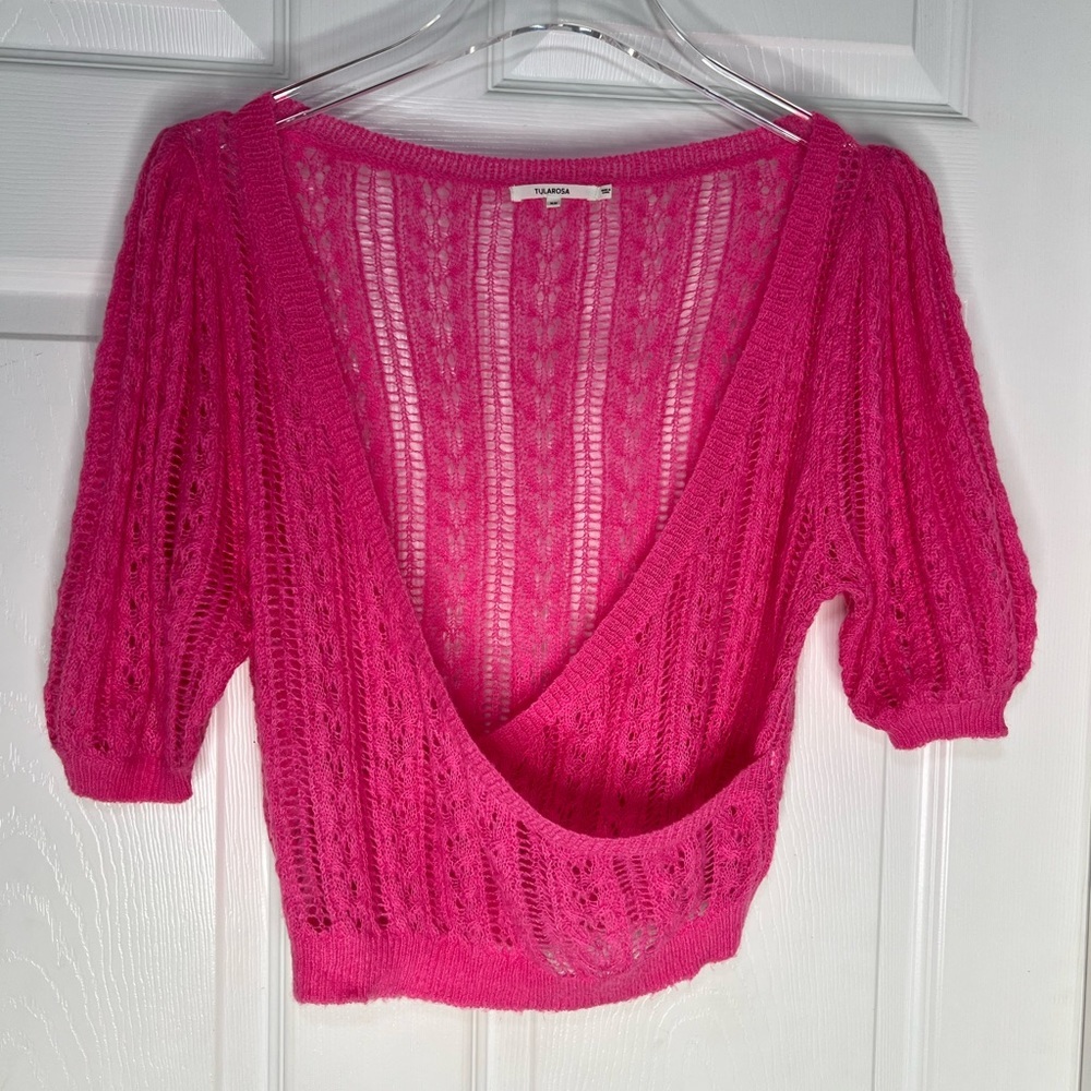 Tularosa Wool Blend Knit Cropped Top Sz XS